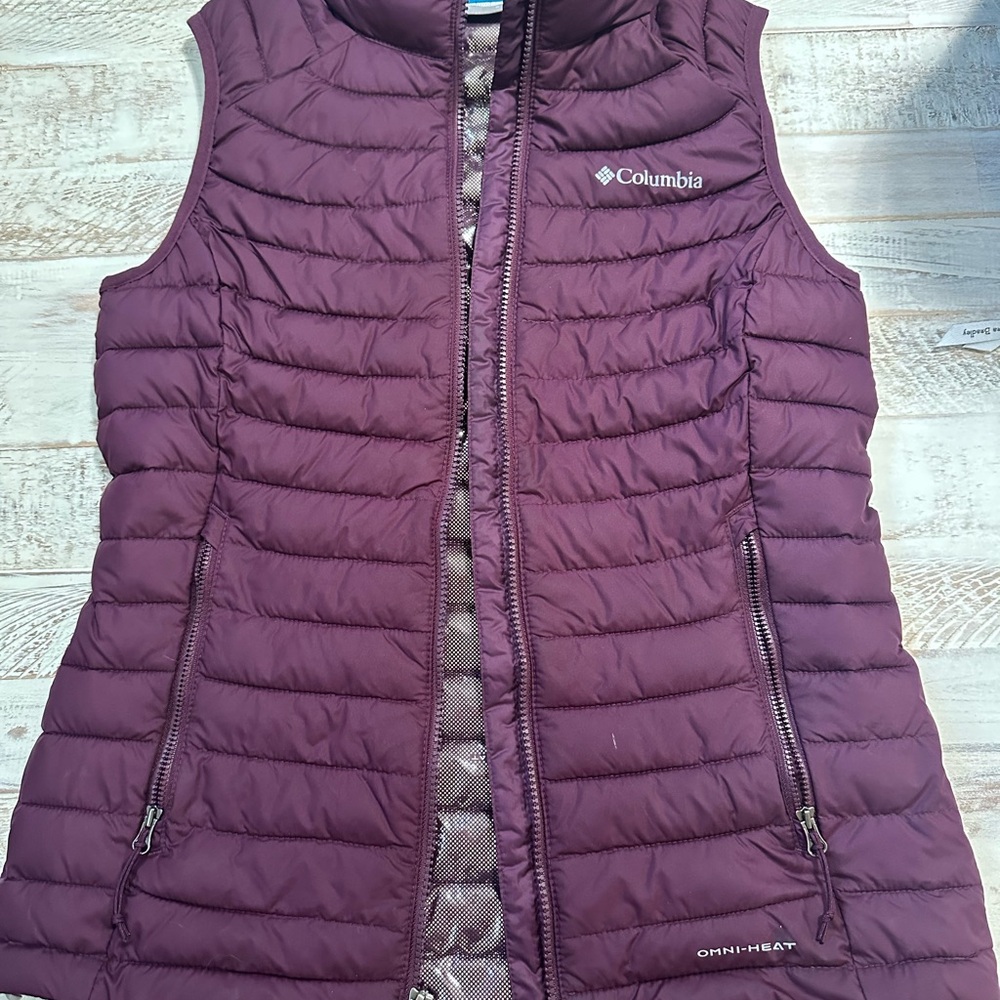 Columbia Purple Quilted Puffer Vest